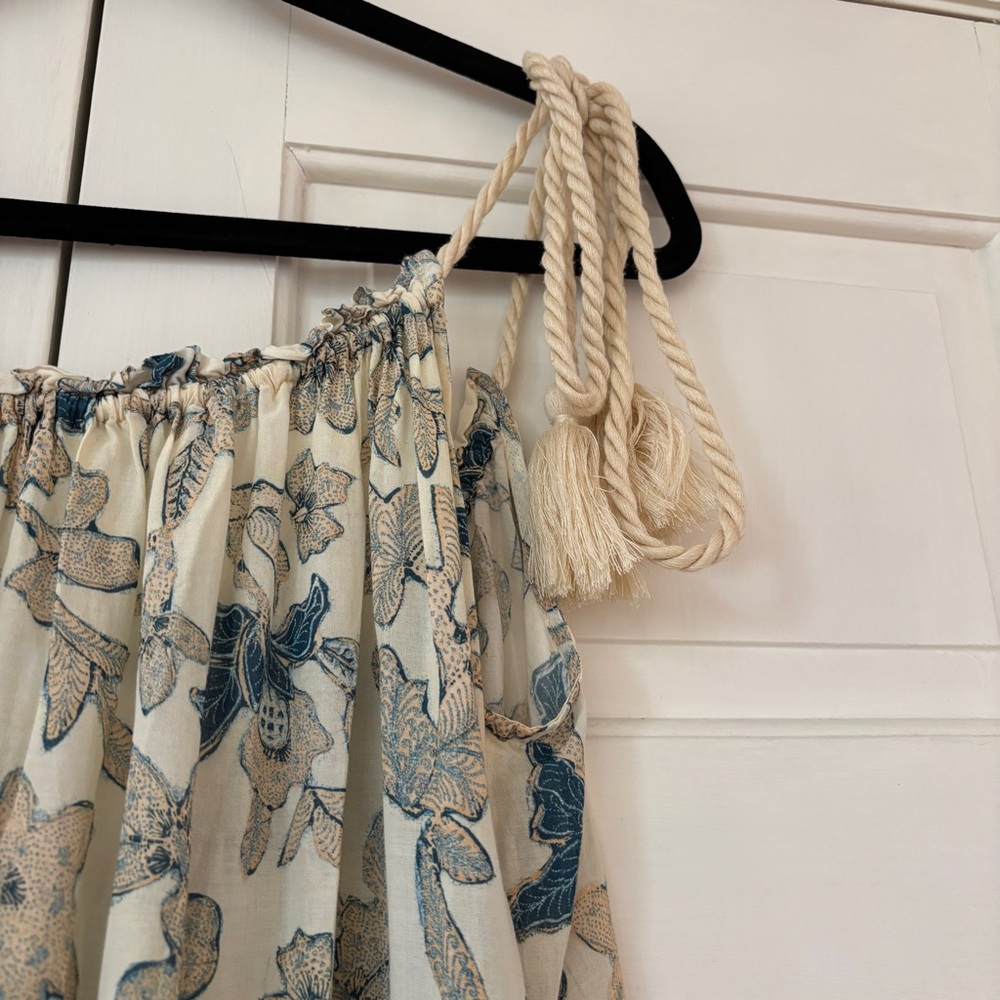 2022 Ulla‎ Johnson Cari Coverup Dress Jasmine Beach Print Size Small Resort - Picture 7 of 16